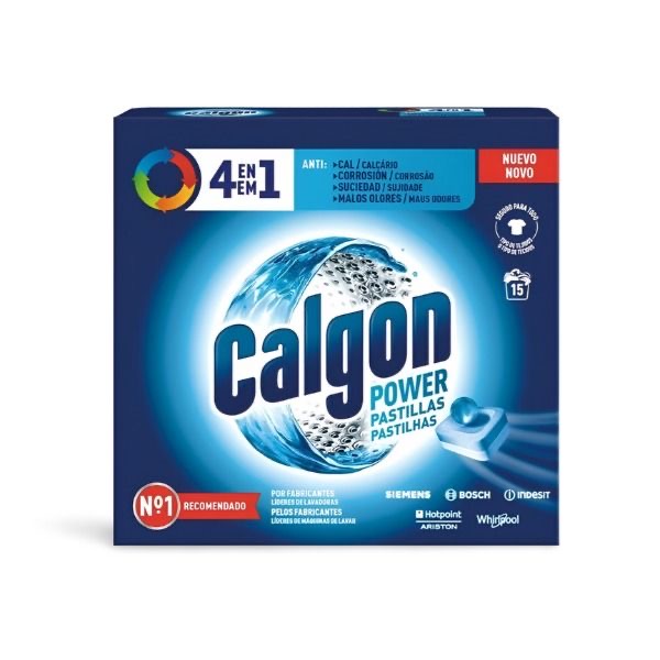 قرص ضد رسوب ماشین لباسشویی کالگون پاور  Calgon Power Pastillas