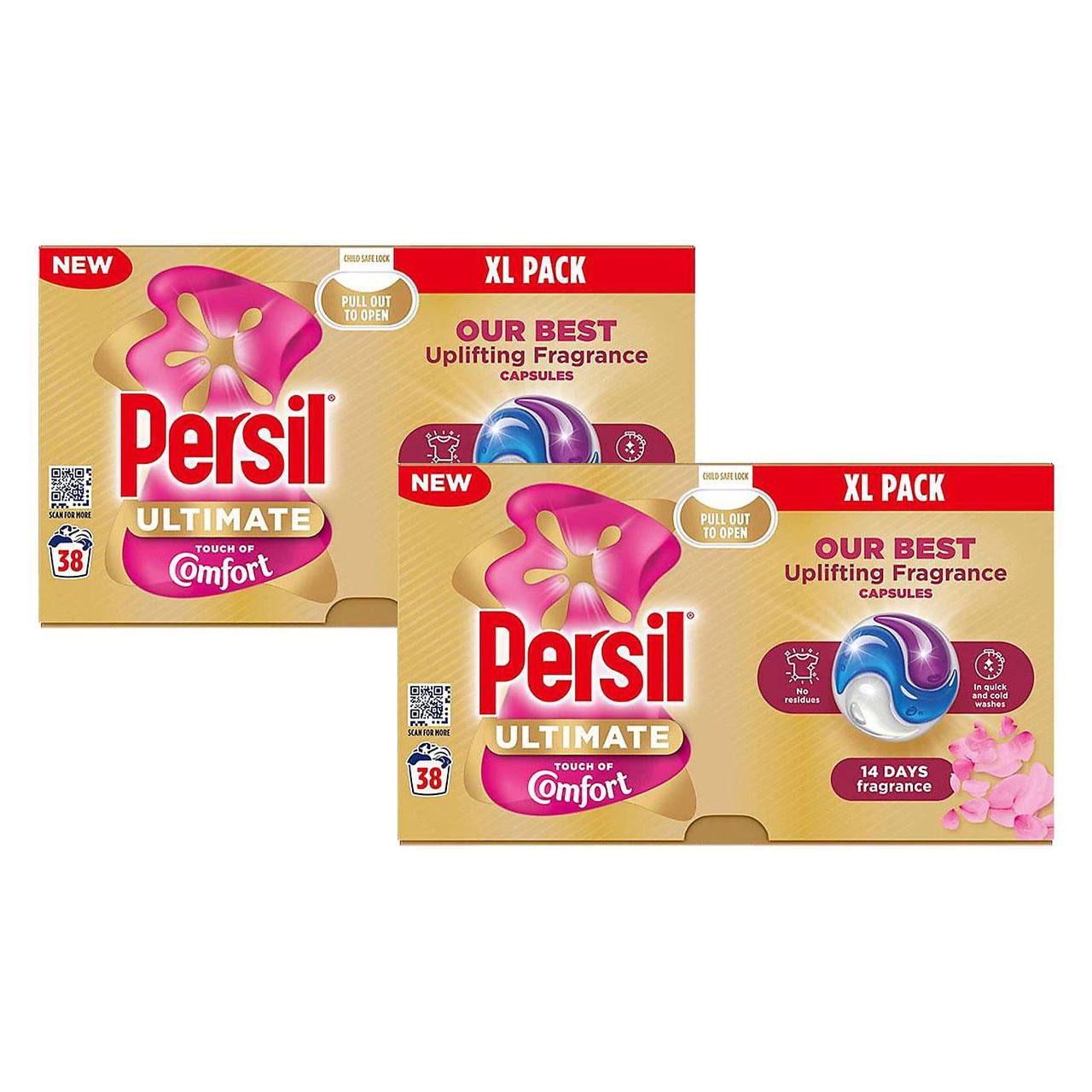 کپسول شوینده پرسیل آلتیمیت تاچ آو کامفورت – Persil Ultimate Touch of Comfort Capsules (XL Pack)